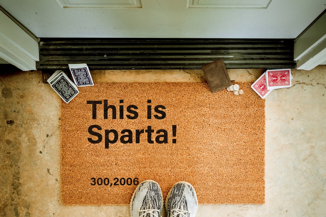 DAS IST SPARTA Das ist Sparta Fußmatte Film Zitate 4 Etsy.de