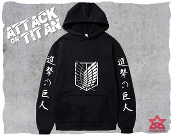 Unisex 3D Shingeki No Kyojin Scout Regiment Levi/·Ackerman Anime Cosplay Felpa con Cappuccio Pullover con Pocket Moda a Manica Lunga Maglione T-Shirt per Uomo e Donna LOOVEE Felpa Attack On Titan