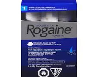 Rogaine Minoxidil 5 % mousse pour hommes 3 mois