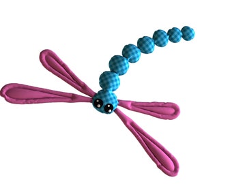 Dragonfly Plush Sewing Pattern – Easy DIY Soft Toy (PDF Pattern)