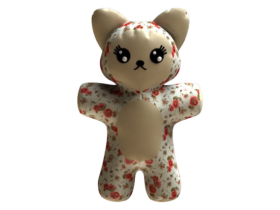 Kitten Plush Sewing Pattern – Easy DIY Cat Soft Toy (PDF Pattern)