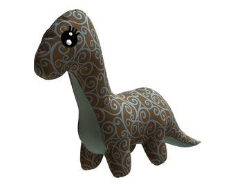 Iguanodon PDF Plush Pattern + Resizing - Dinosaur Easy Toy Sewing Pattern - Plushie Dino PDF Softie Sewing Pattern - Plush Sewing Pattern