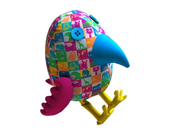 Parrot Plush Sewing Pattern – Easy Stuffed Animal Toy (PDF)