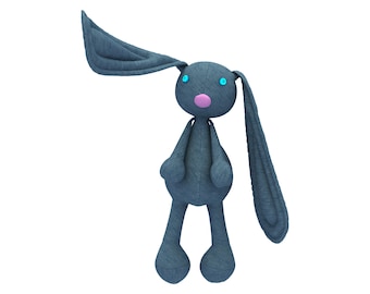 Bunny PDF Plush Pattern + Resizing - Bunny Easy Toy Sewing Pattern - Plushie Rabbit PDF Softie Sewing Pattern - Animal Plush Sewing Pattern