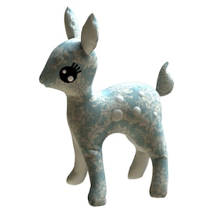 Deer PDF Plush Pattern + Resizing - Fawn Easy Toy Sewing Pattern - Plushie Deer PDF Softie Sewing Pattern -  Animal Plush Sewing Pattern