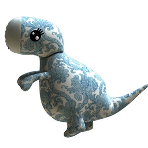 Tyrannosaur PDF Plush Pattern + Resizing - T-Rex Easy Toy Sewing Pattern - Plushie Dinosaur PDF Softie Sewing Pattern - Plush Sewing Pattern