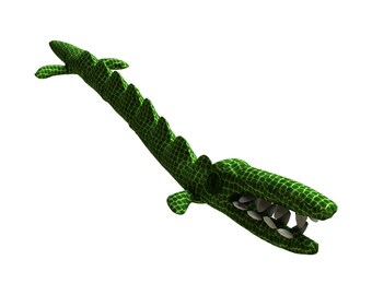 Crocodile Plush Sewing Pattern - Draft Stopper PDF with Resizing