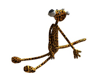Leopard Plush Sewing Pattern – Stuffed Animal Softie (PDF Pattern)