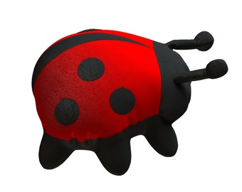 Ladybug PDF Plush Pattern + Resizing - Ladybug Easy Toy Sewing Pattern - Plushie PDF Softie Sewing Pattern -  Animal Plush Sewing Pattern