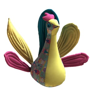 Pauw PDF Pluche Patroon + Formaat aanpassen - Gemakkelijk Speelgoed Naaien Patroon - Pluche Pauw PDF Softie Naaien Patroon - Vogel Pluche Naaien Patroon