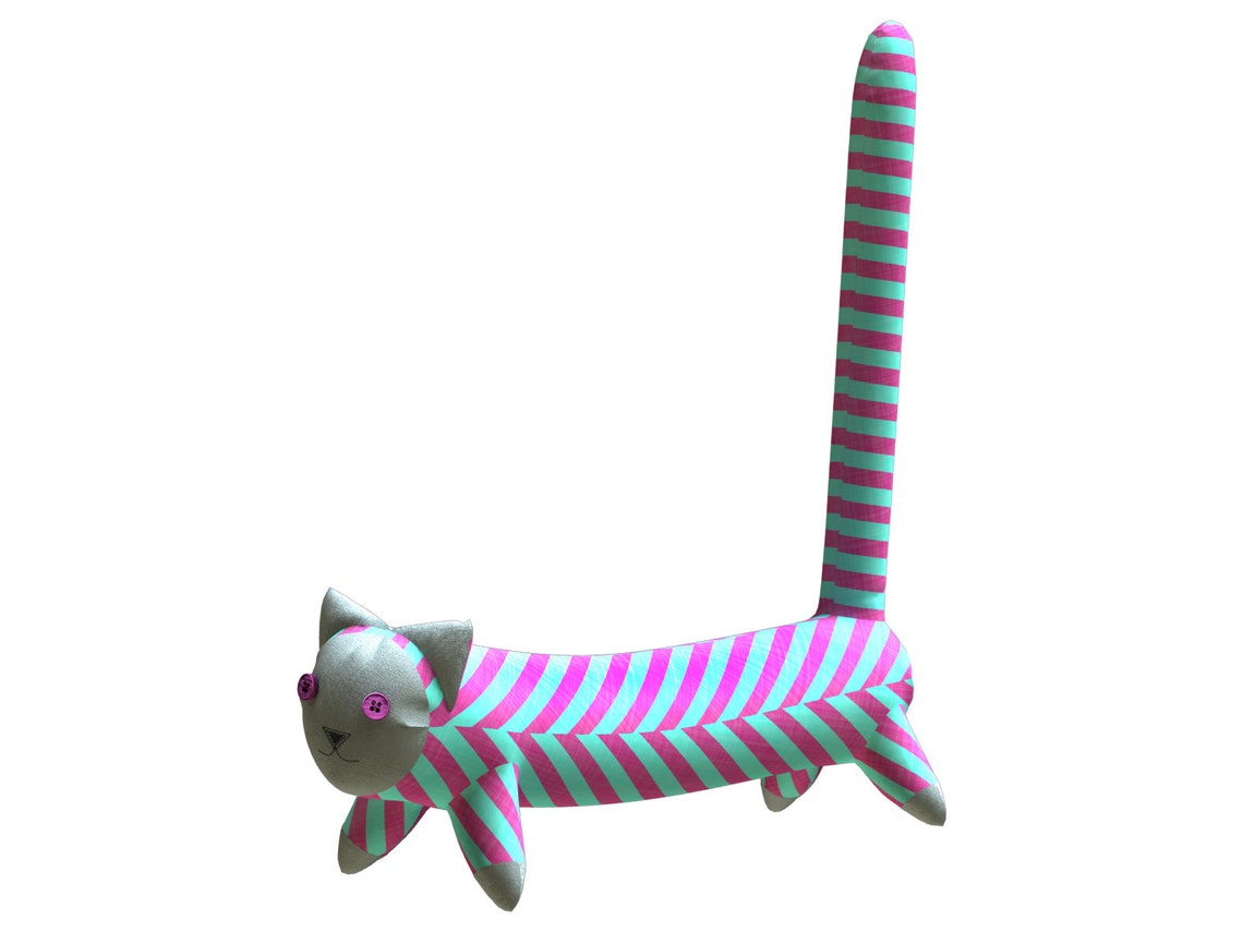 Cat Draft Stopper PDF Plush Pattern Resizing Door Draft Etsy