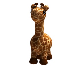 Giraffe PDF Plush Pattern + Resizing - Stuffed Giraffe  Plush Sewing Pattern - Giraffe  PDF Softie Sewing Pattern - Stuffed Animal Pattern