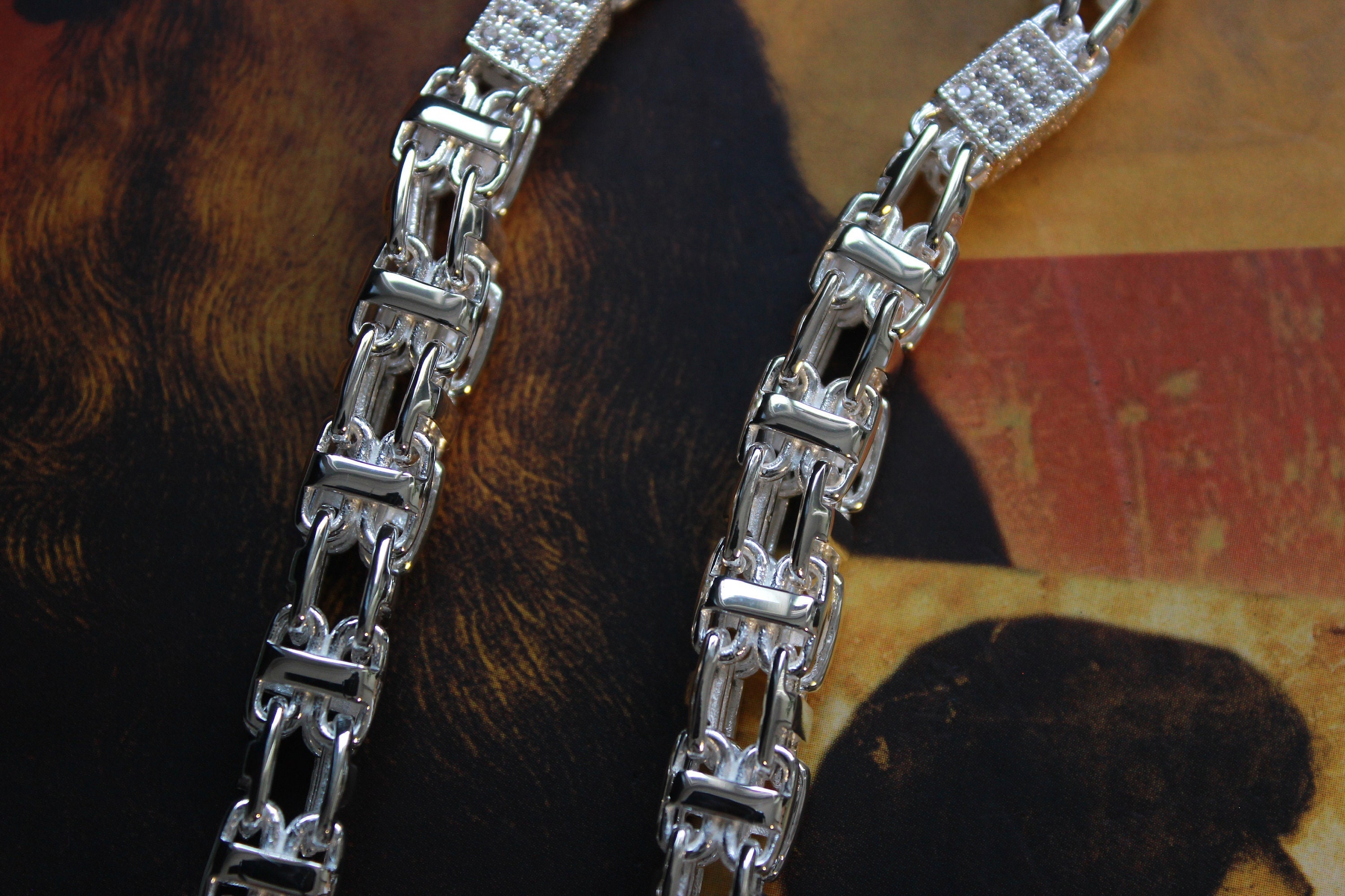 Hip Hop Stone Filled Mini Lock Pendant 24" Various Chain Necklace  XZ153