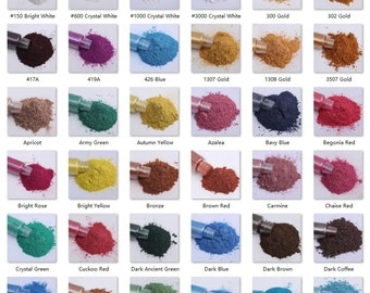10g Mica Pigment poeder kleurstof Rood pigment, goud, blauw pigment, Groen pigment, Poeder voor harskunst, oogschaduw, lippenstift nagelkunst