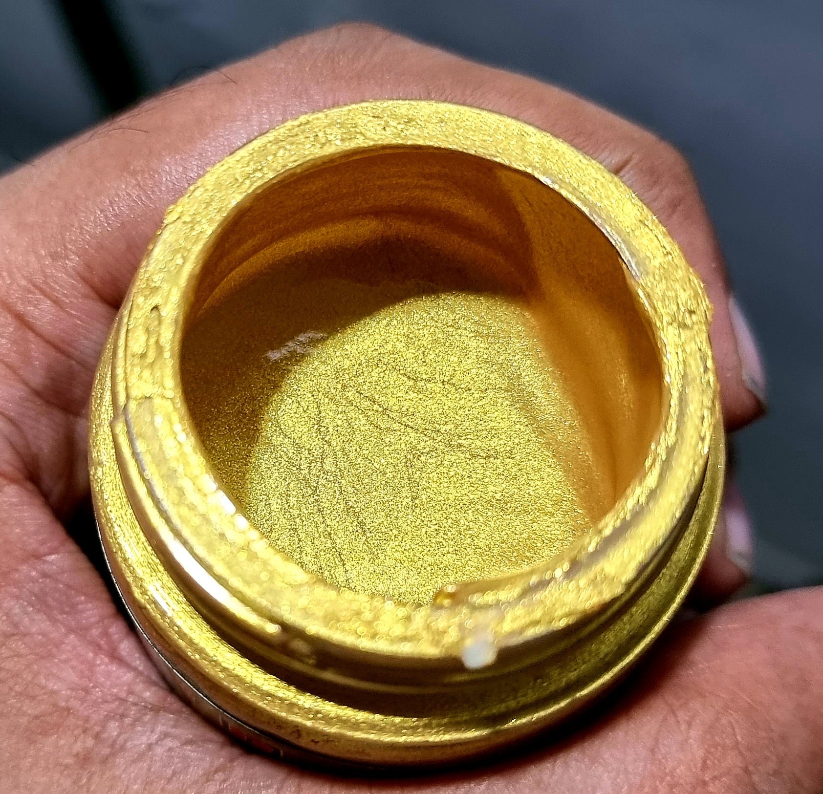 Teissuly Water-Based Glitter Bronzing Paint,Super Bright Gold Foil Paint, Golden Acrylic Paint Gold Paint for All Surfaces,Wood,Metal Statue Coloring  