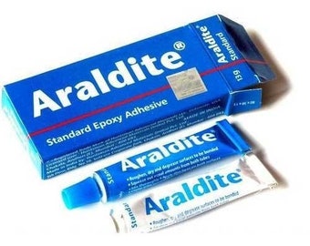 Araldite Standard Epoxy adhesive Glue 2 Part Resin & Hardener free postage 13gm(resin 7gm + 6gm hardener)