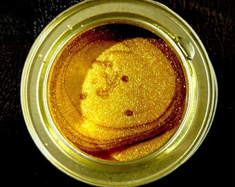 24k Bright gold paint 200 ml wood paint metal paint, Extremely lovely solvent based Glitter Paint !