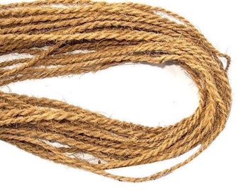 Coconut Fiber rope For Making Toys, Art & Crafts, Strings, Hanging lamps, parrot toy etc 100% Natural Coconut coir rope