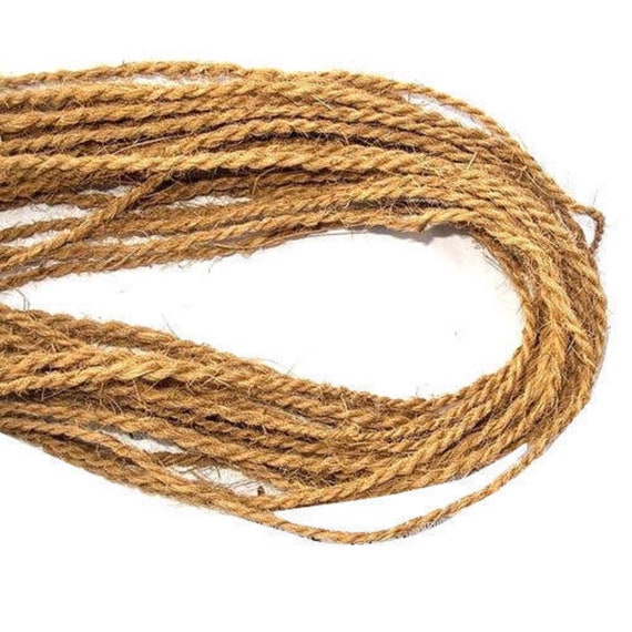 Coconut Fiber Rope for Making Toys, Art & Crafts, Strings, Hanging Lamps,  Parrot Toy Etc 100% Natural Coconut Coir Rope 