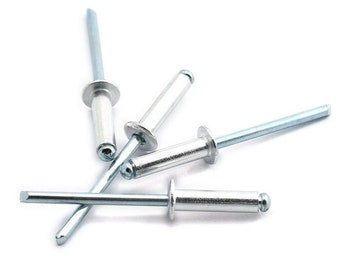 POP Rivets ALL Stainless Steel 42 1/8 x 1/8 Grip Countersunk USA Made Qty 100 POP Rivets ALL Stainless Steel 42 1/8 x 1/8 Grip Countersunk USA Made Qty 100