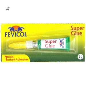 2 pz Fevicol Super Colla per Legno Vetro Ceramica Pelle Plastica Adesivo Istantaneo 3g