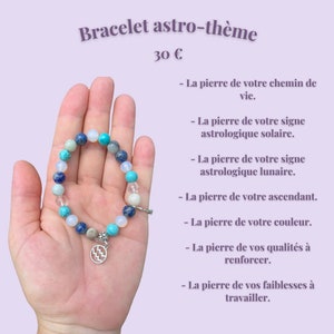 Bracelet astro-thème personnalisé