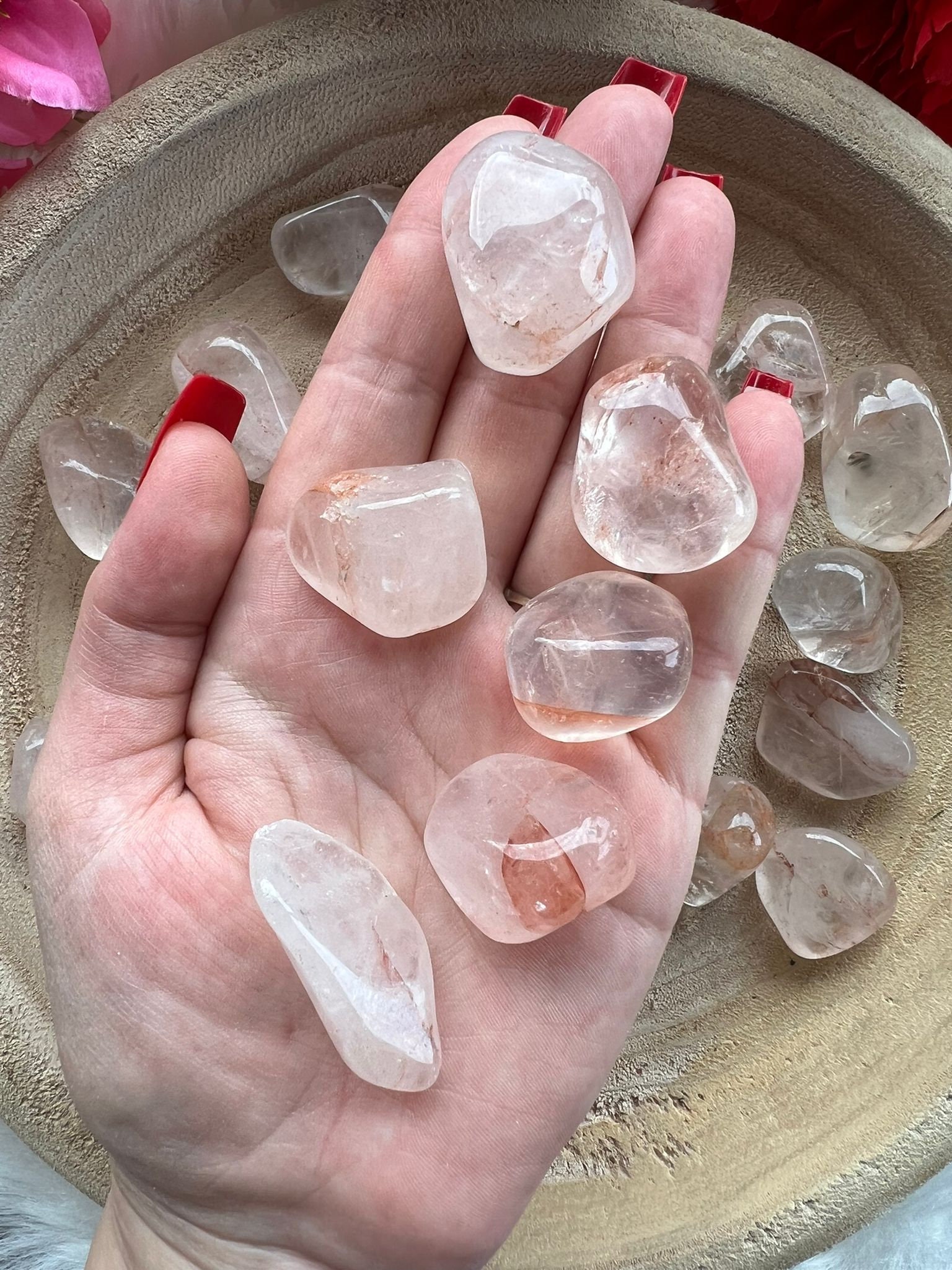 Quartz Hématite Roulée