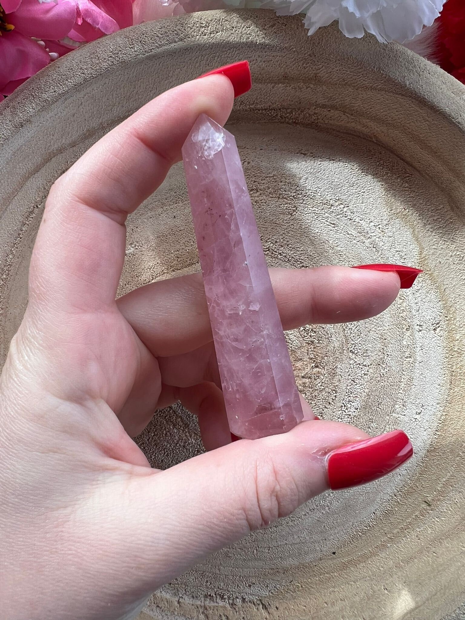 Obélisque Quartz Rose
