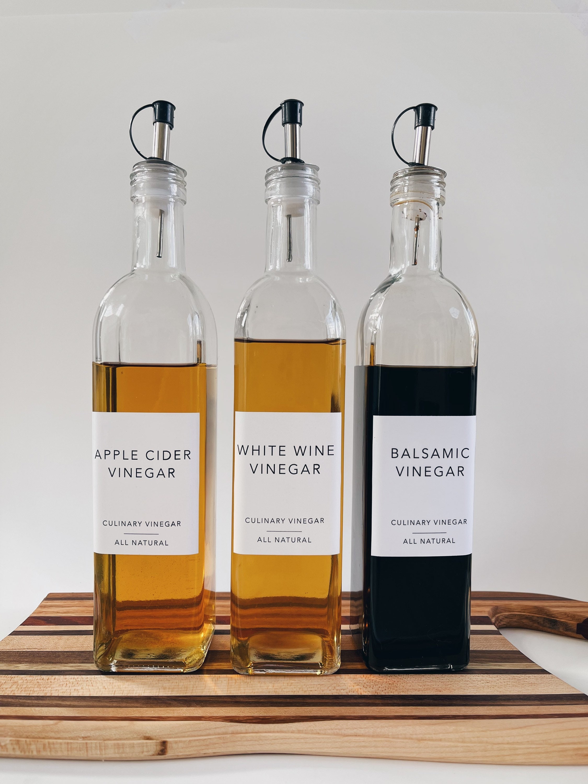 Simply Modern Oil & Vinegar Labels Water and Oil Resistant Etsy Canada