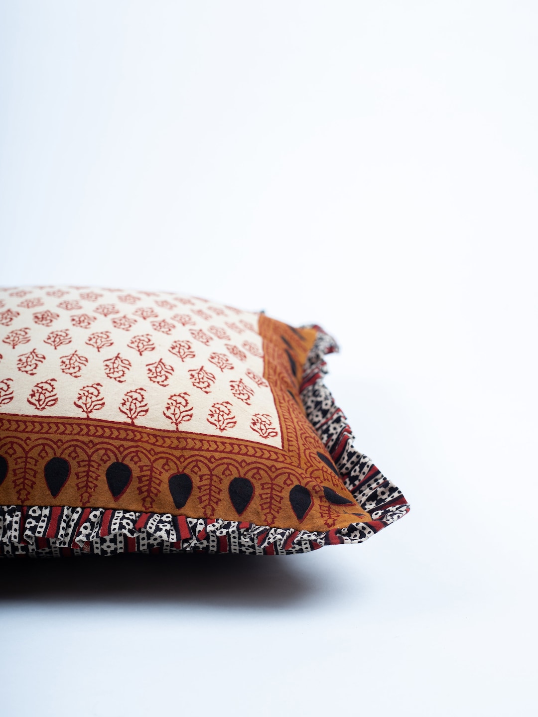 Purple - Hand Batik Print Cotton Cushion Cover 27