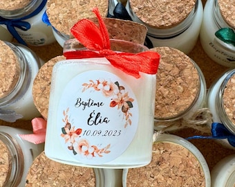Personalized Candle Baptism country theme