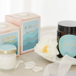 Dekorative, natürliche und handgefertigte Fleur de Coton Gourmet-Duftkerze