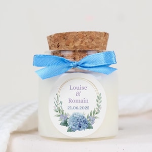 Personalisierte Korkkerzen - Gastgeschenke zur Landhochzeit