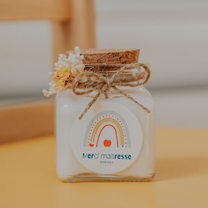 Vela personalizada de regalo para niñera con tapón de corcho Atsem - 120 ml