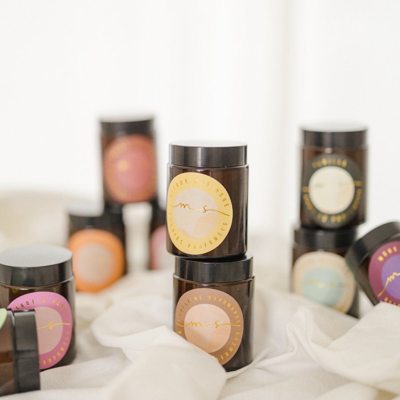 Bergamotte decorative natural gourmet scented candle image 8