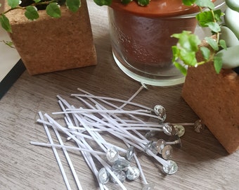 Mèche en coton ciré pour fabrication de bougies maison