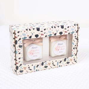 Maitresse, maître, Atsem coffret de deux bougies personnalisées