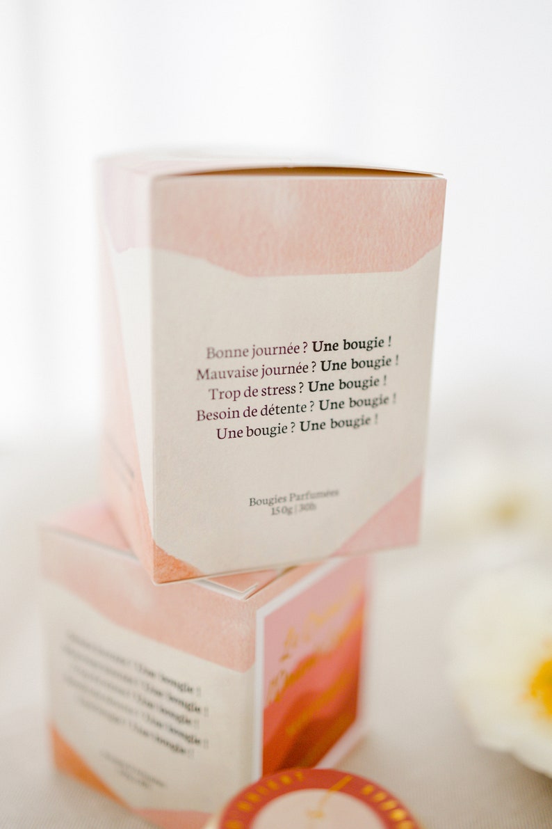 Bergamotte decorative natural gourmet scented candle image 5