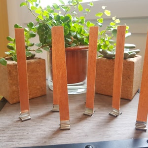 Wooden wick for candle making