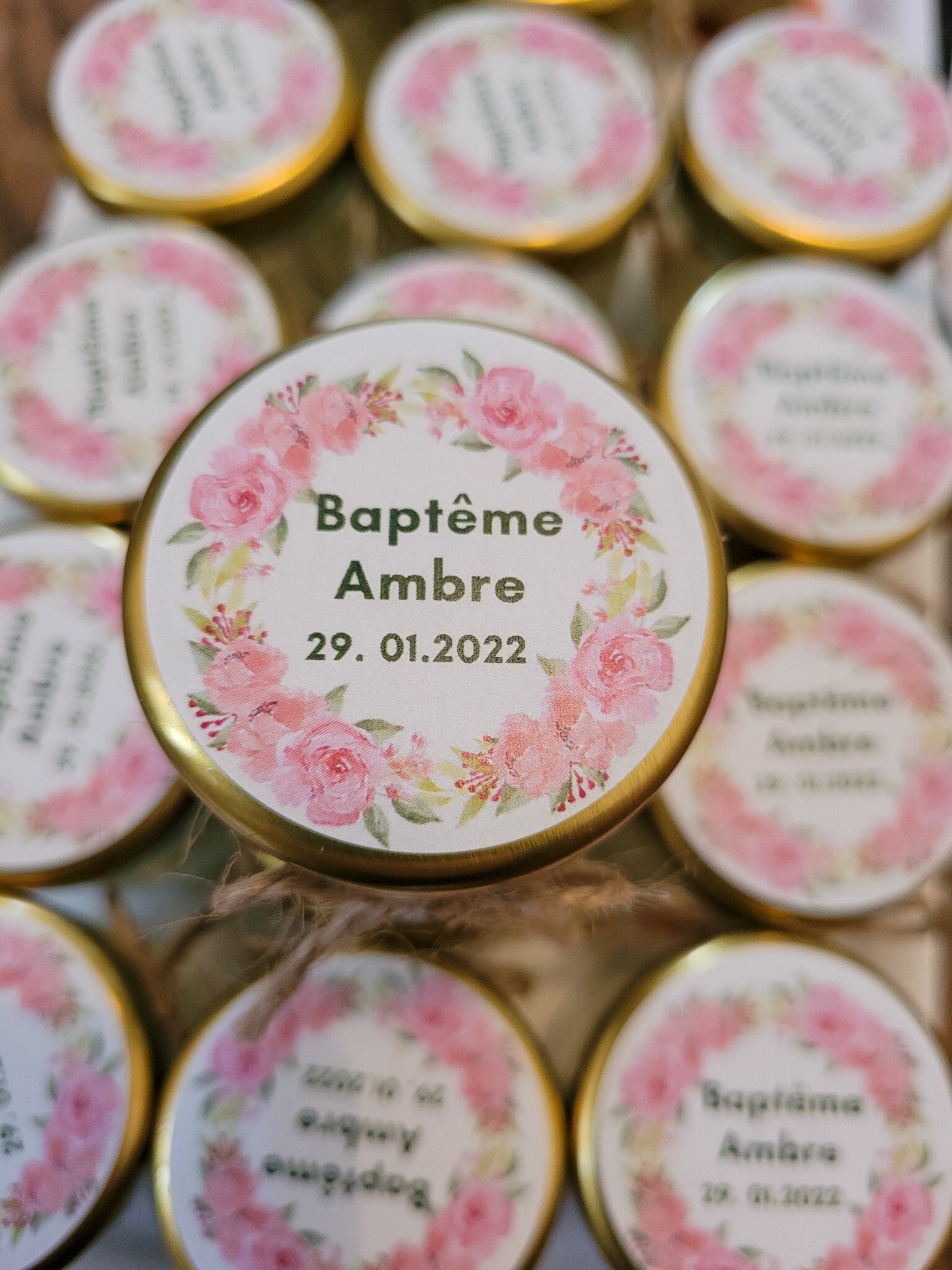 Bougies Personnalisables Baptême