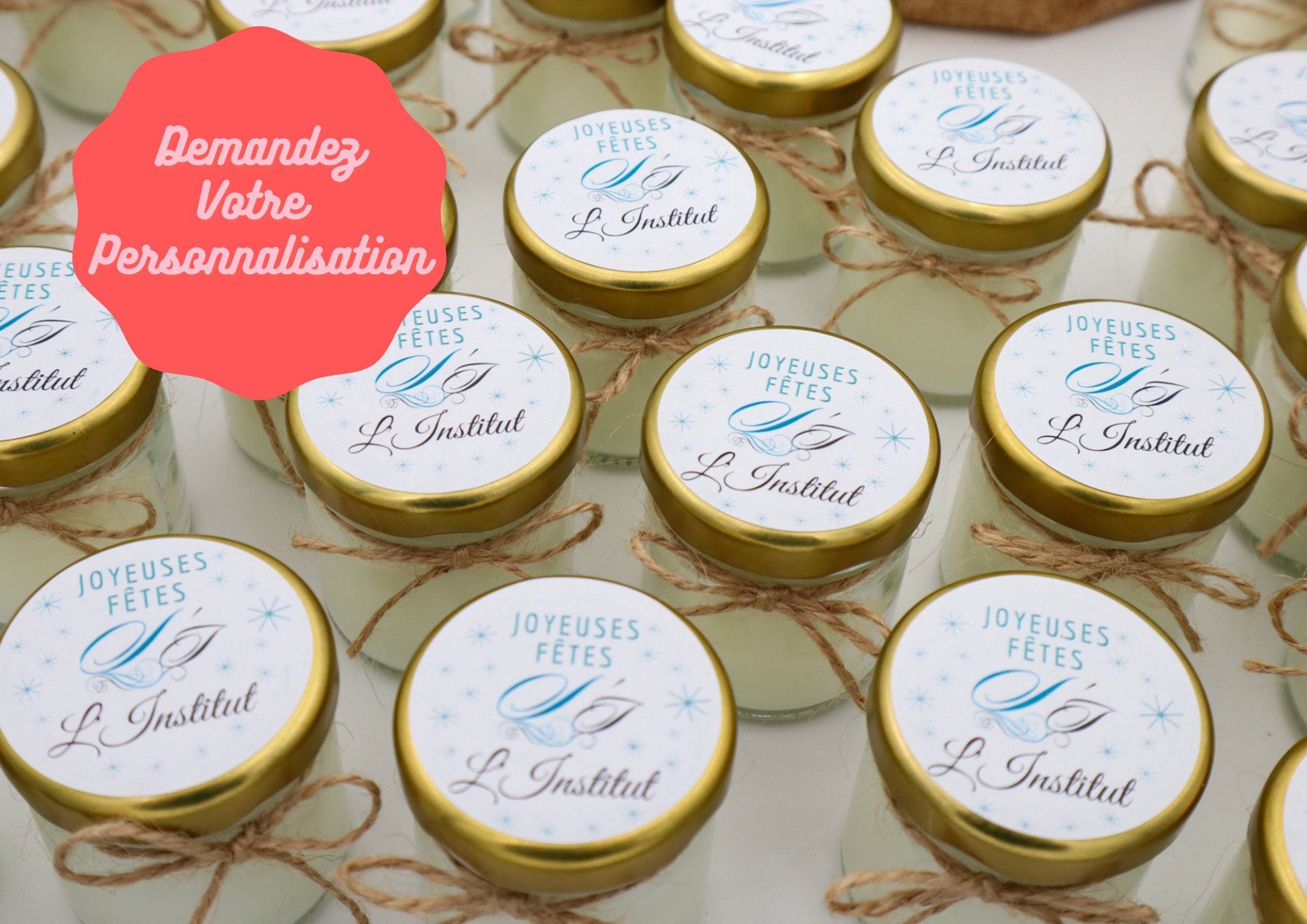 Bougies Personnalisées - Cadeaux Clients Salariés Prospects