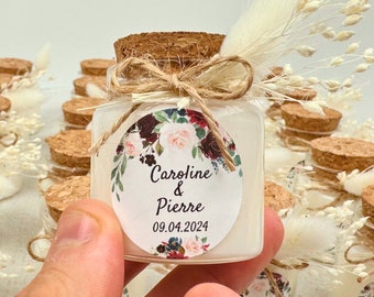 Personalized candle wedding-baptism birthday guest gifts