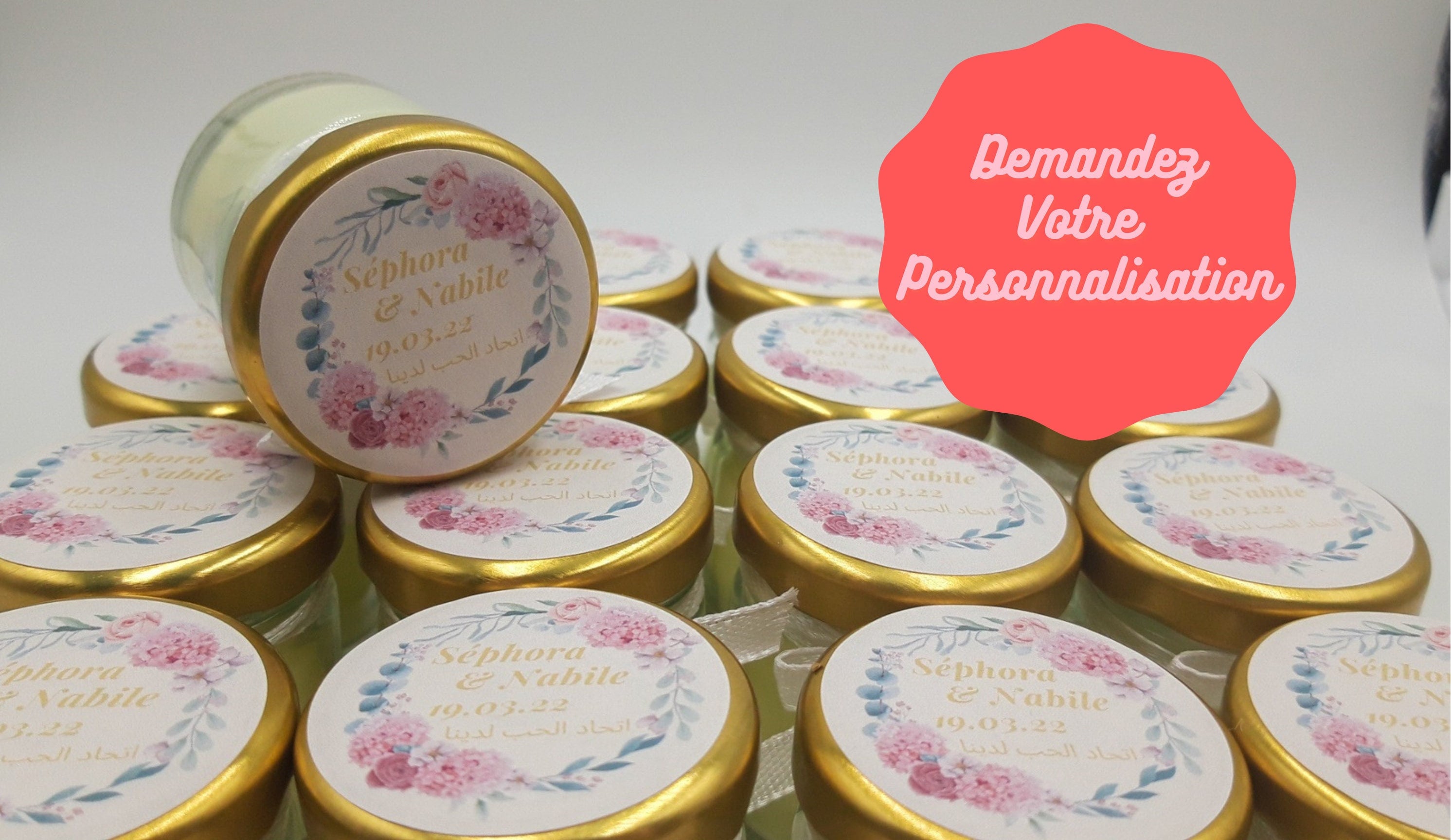 Bougies Personnalisées Mariage