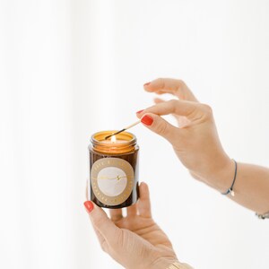 Bergamotte decorative natural gourmet scented candle image 4