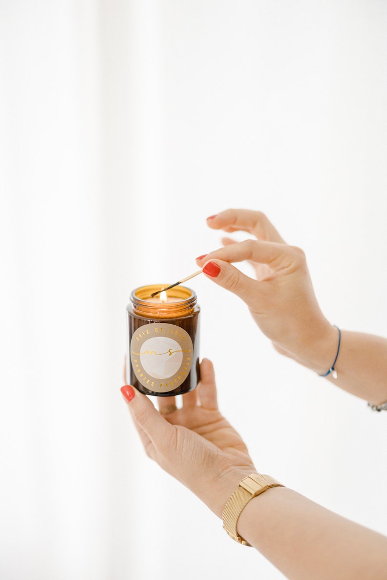 Bergamotte decorative natural gourmet scented candle image 4