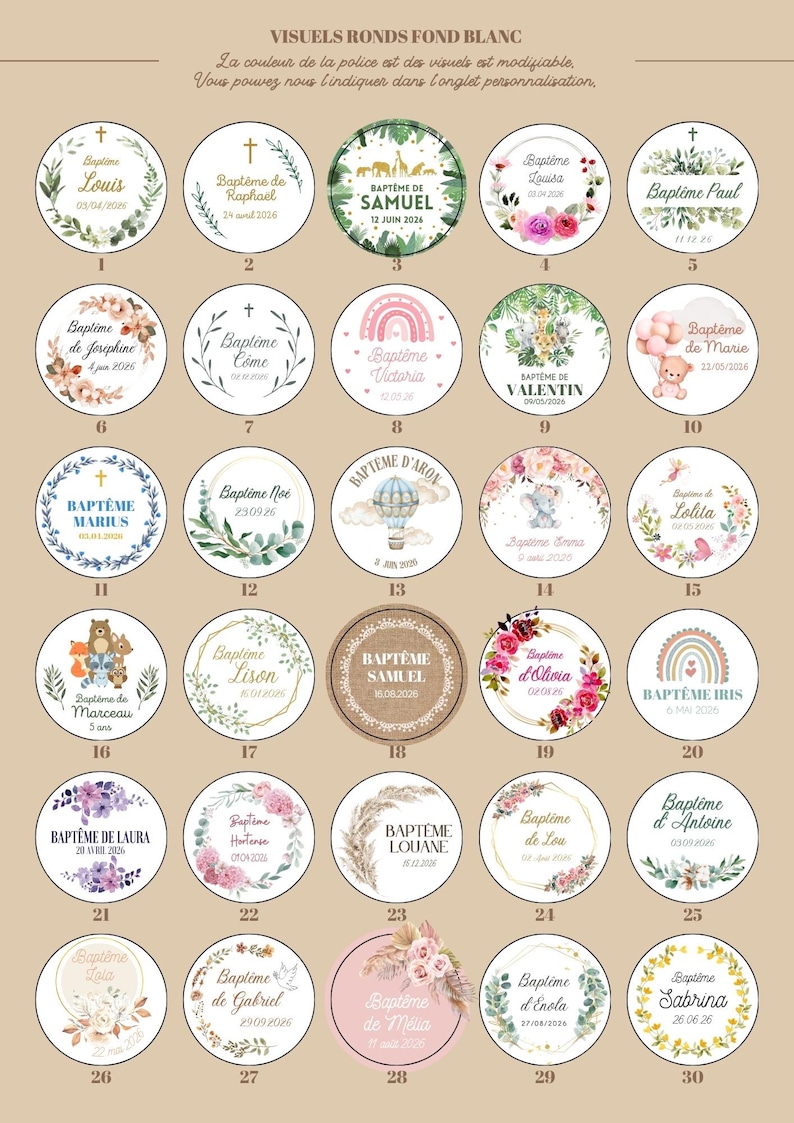 Personalized empty jars with cork - sugared almonds, candies, dried flowers - christening, communion, profession of faith guest gifts image 4
