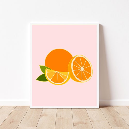 Oranges Orange Fruit Printable Art Digital Download Print - Etsy