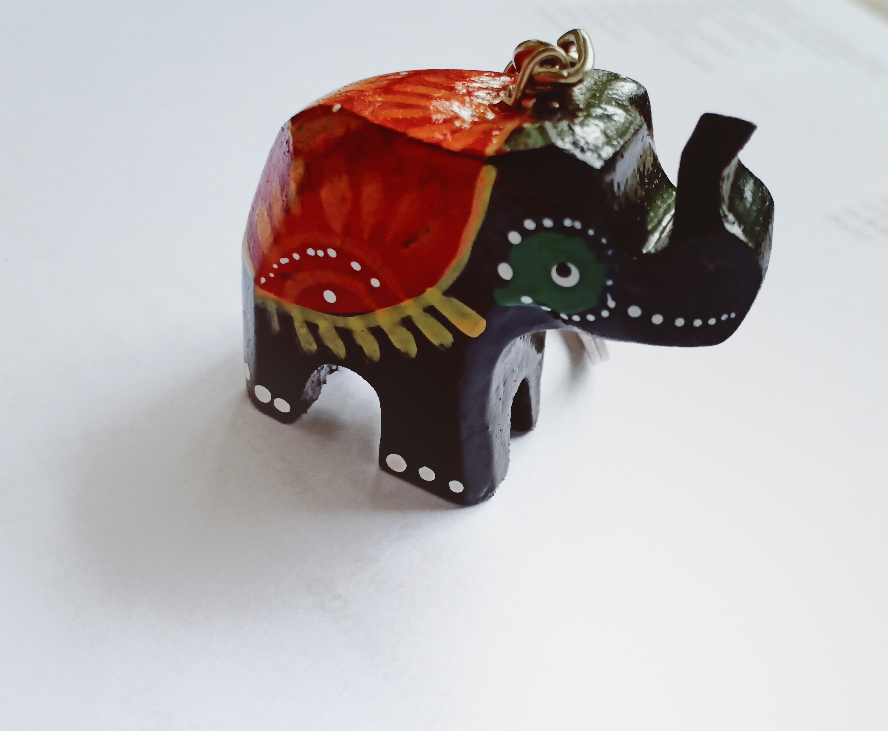 Wood Elephant Keytag Etsy