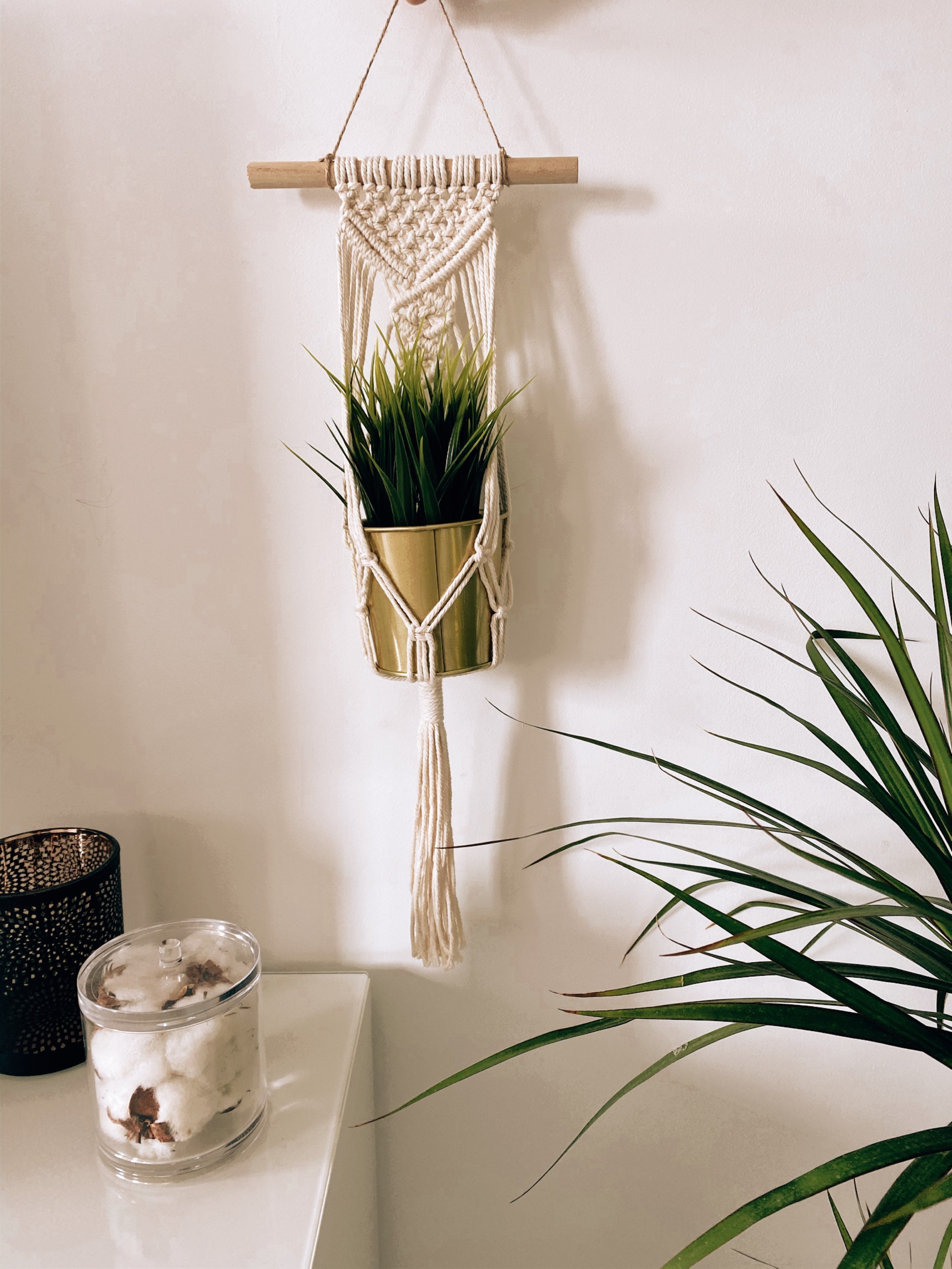 Suspension Plante en Macramé Fait Main