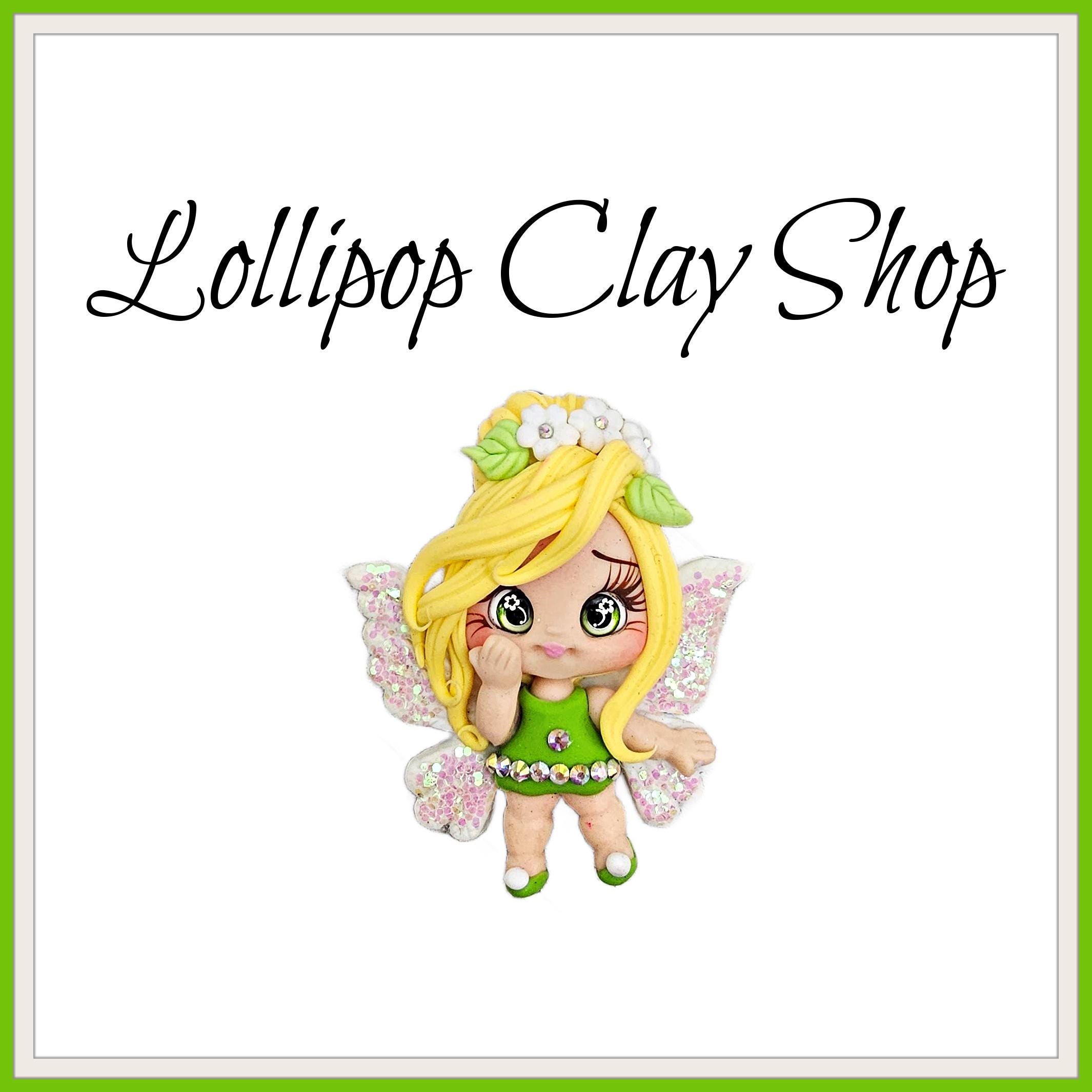 Princess Fairy clay - Clays for bows- clay doll, clay dolls, bow centerpieces, clay center for bows, bow center